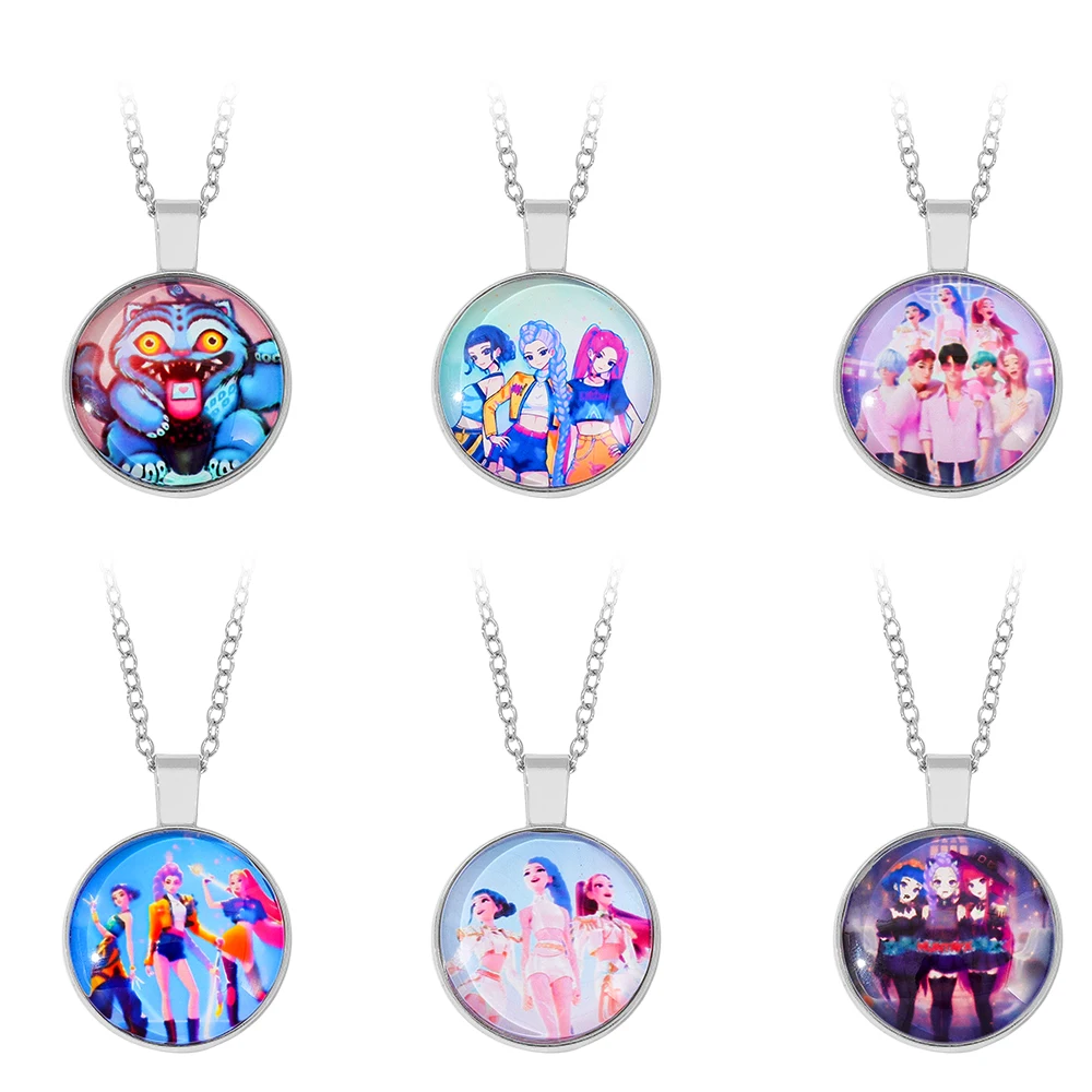 KPop شيطان الصيادين الاطفال أنيمي لطيف قلادة الأطفال مجوهرات الأزياء اكسسوارات فتاة سحر هدية 2025 #1