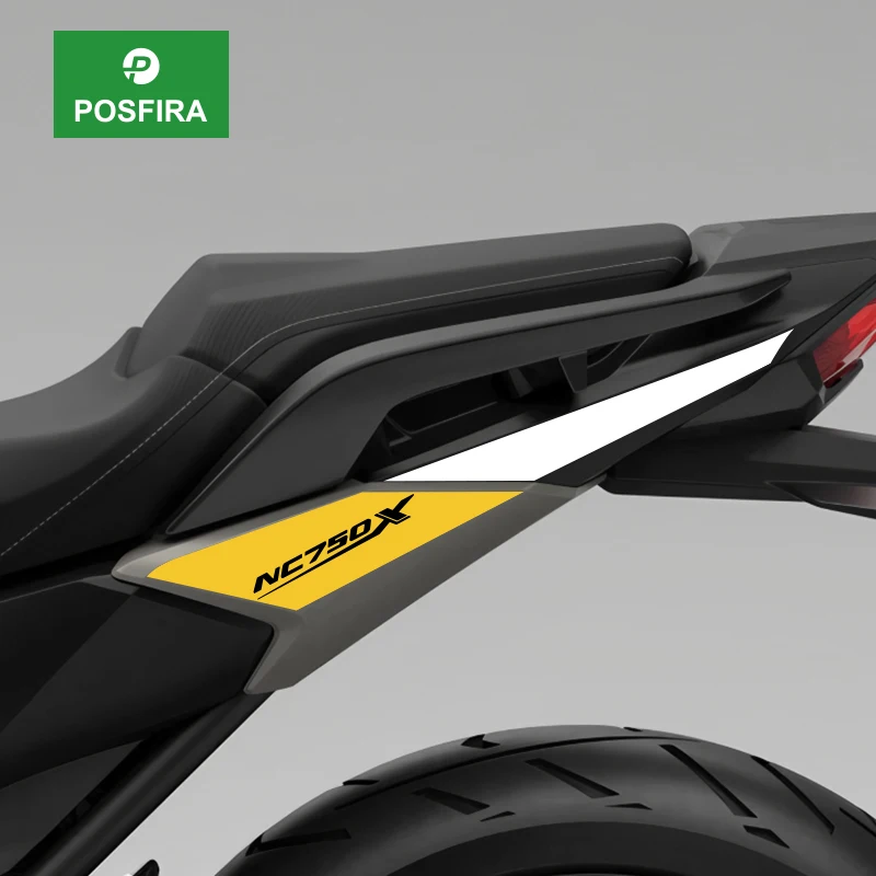

POSFIRA Motorcycle Rear Seat Stickers Vinyl Decals for Honda NC750X NC 750X 750 X 2021 2022 2023 2024 2025 2026 Accessories