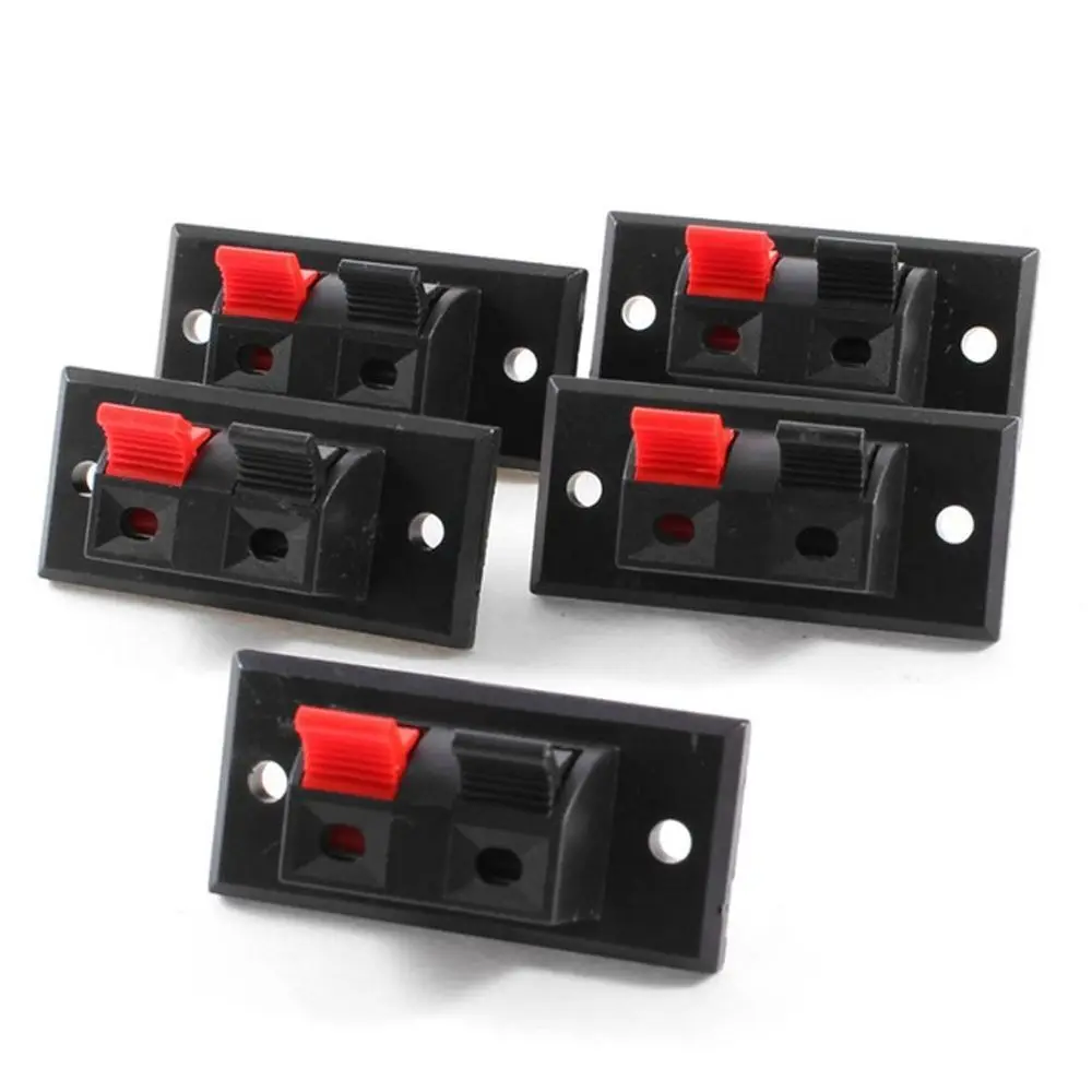 Load Audio Speaker Push-in Jack Spring Sound Box Terminals Panel Speaker Terminals Connectors Connector Terminal Terminal Block