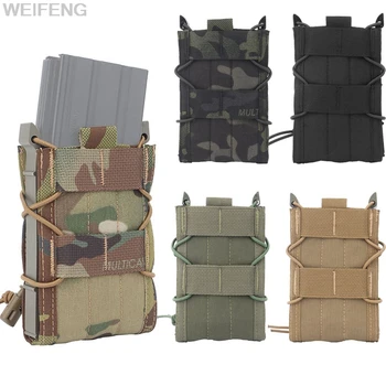 Custodia tattica per caricatore 5.56 per AK AR15 M4 Fucile Mag Fondina Pistola Mag Bag Tiro Airsoft CS Accessori per la caccia
