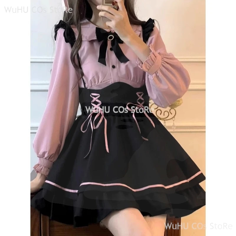 

Kawaii Women Shirts Lolita Y2K Cute Japanese Style Sweet Tops Casual Office Ladies Blouse Elegant Long Sleeve Aesthetic Shirt