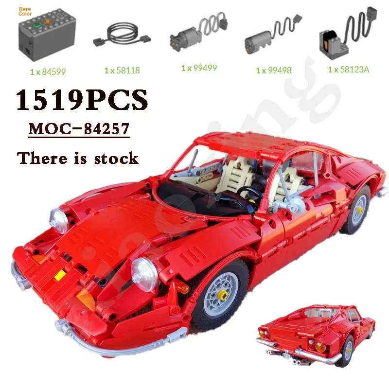 

2023 New MOC-84257 Classic 911 Car 1519 Pieces Suitable for 42143 Assembled Building Blocks Kids Educational Toys Birthday Gift