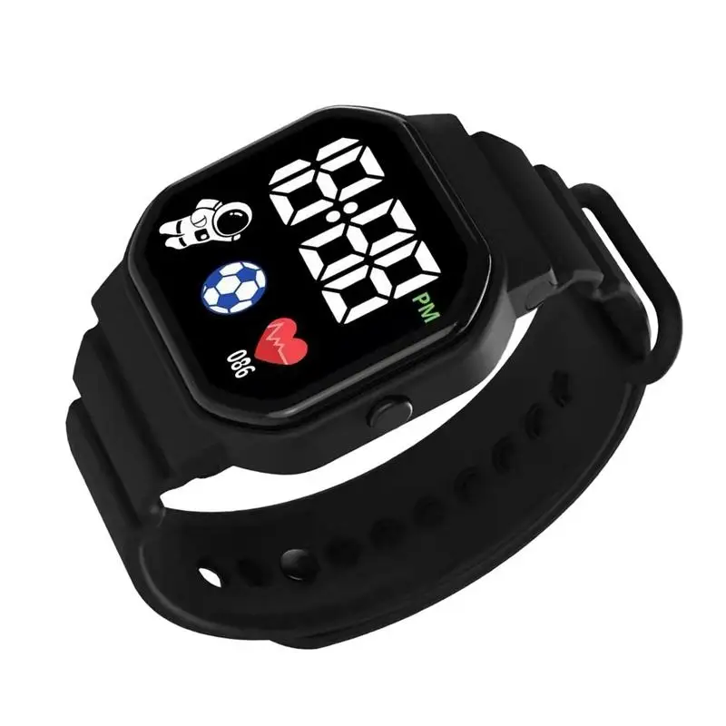 Digital Sports Watch Children Watch Comfortable Sports Waterproof LED Watches Silicone For Children Women Men