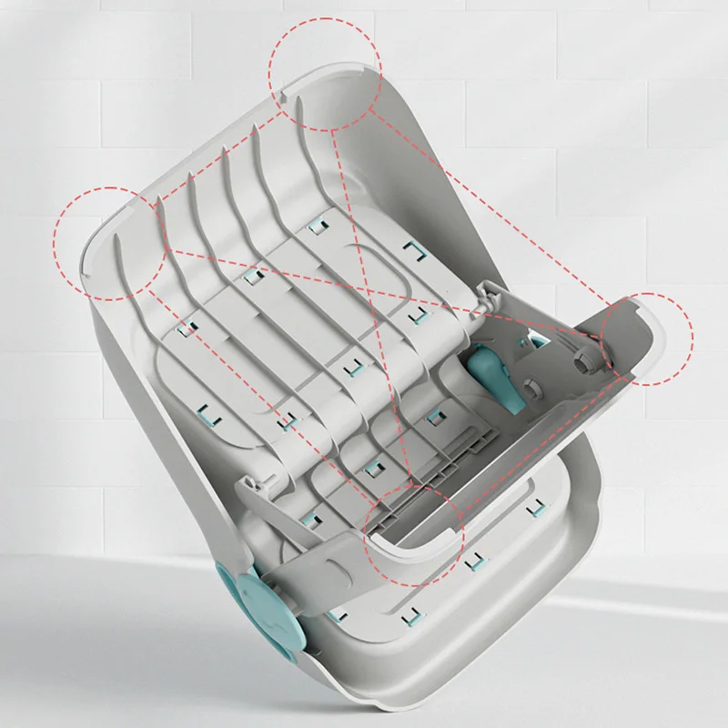 Scaletta per WC pieghevole per vasino per bambini Sgabello antiscivolo multifunzionale per lavare la scala di sicurezza portatile per bambini