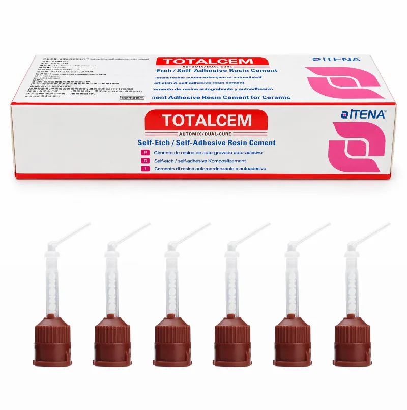 Dental Dual-Cure ResinITENA TotalCem Self-Adhesive Dual-Cure Resin Cement 8g Permanent Cementation Crowns Bridges Inlays Onlays