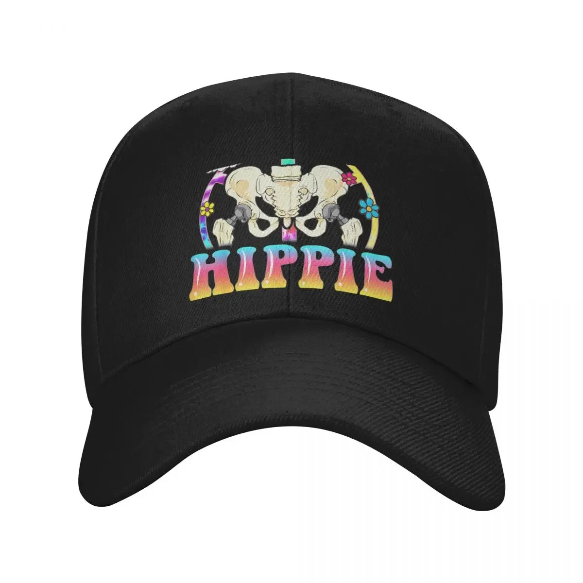 Hippie Hip Replacement Jointurgery Funny Recovery Fun Baseball Cap Hip Hop Beach Outing Women Men's