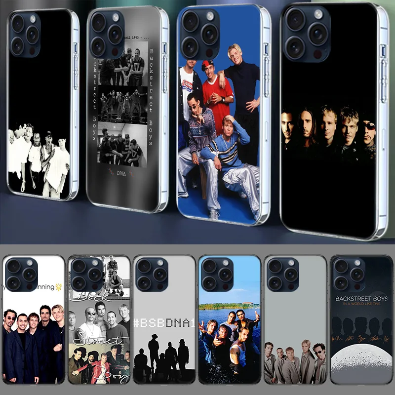 B-Backstreet Boys BSB Soft Clear Case For Apple iPhone 12 13 Mini TPU 11 14+ 15 16 Pro Max Capa Plus XR X XS Max Phone Cover Sil