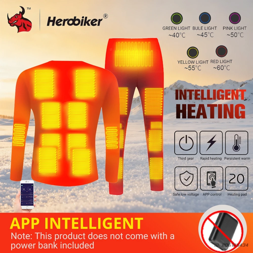 

Heated Jacket for Cold Weather USB Rechargeable Battery Powered Thermal Wear Windproof Motorcycle Gear for Men and Women