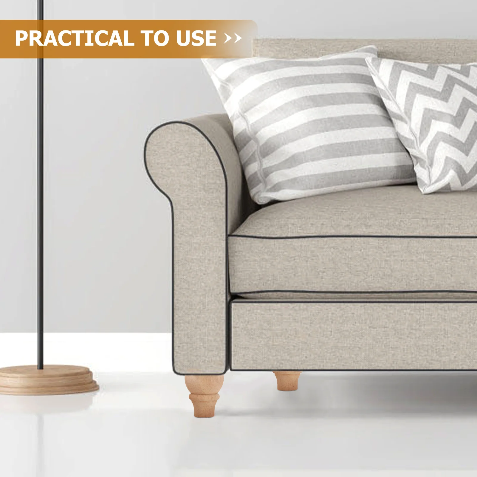 

Wooden Furniture Leg Replacement for Coffee Table Desk Sofa Chair Dresser Cabinet Durable Support Wooden Furniture Feet