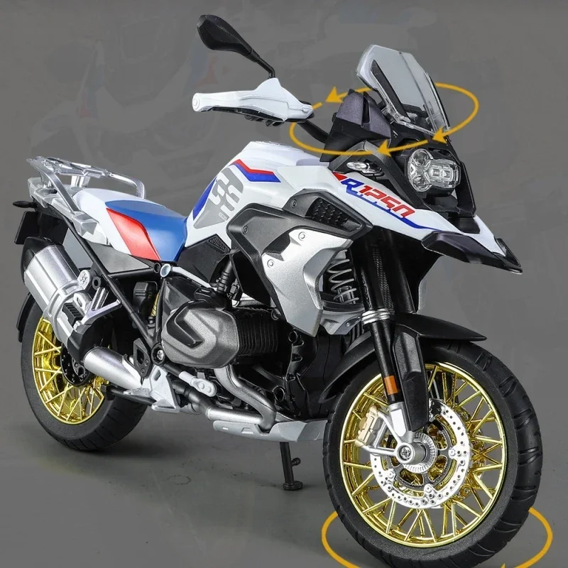 

1:9 R1250GS Alloy Diecast Huge Motorcycle Model Off Road Autocycle Collection Series Decoration Kids Alloy Motorcycle Model