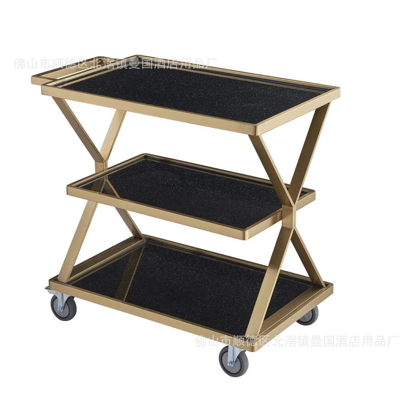 

Hotel Deluxe Dining Cross Triple Layer Wine CRestaurant Dessert Cake Universal Service Pushcart Food Service