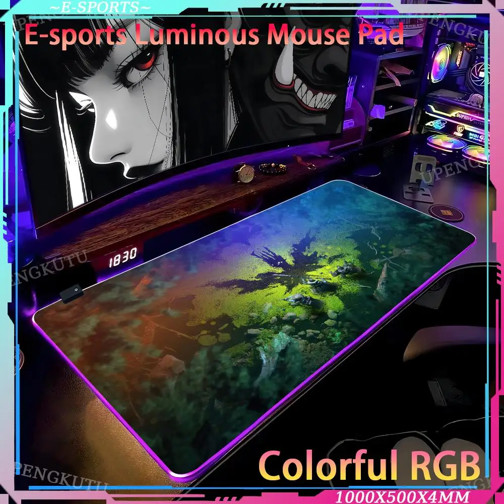 Destiny 2 Mouse Keyboard accessories Pads RGB game Game console mechanical desk Desk pad RGB anime pad mouse pad