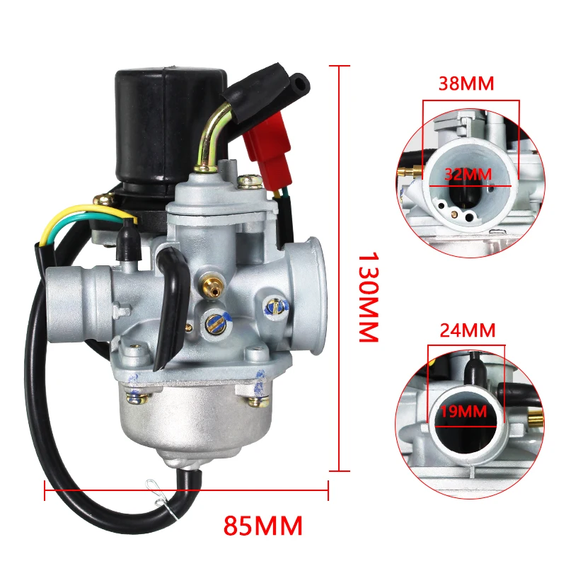 Jog50 Motorcycle Carburetor For Yamaha Jog 50 50cc PZ19J 19mm 2 Stroke 1E40QMB Motorcycle Scooter Carburator