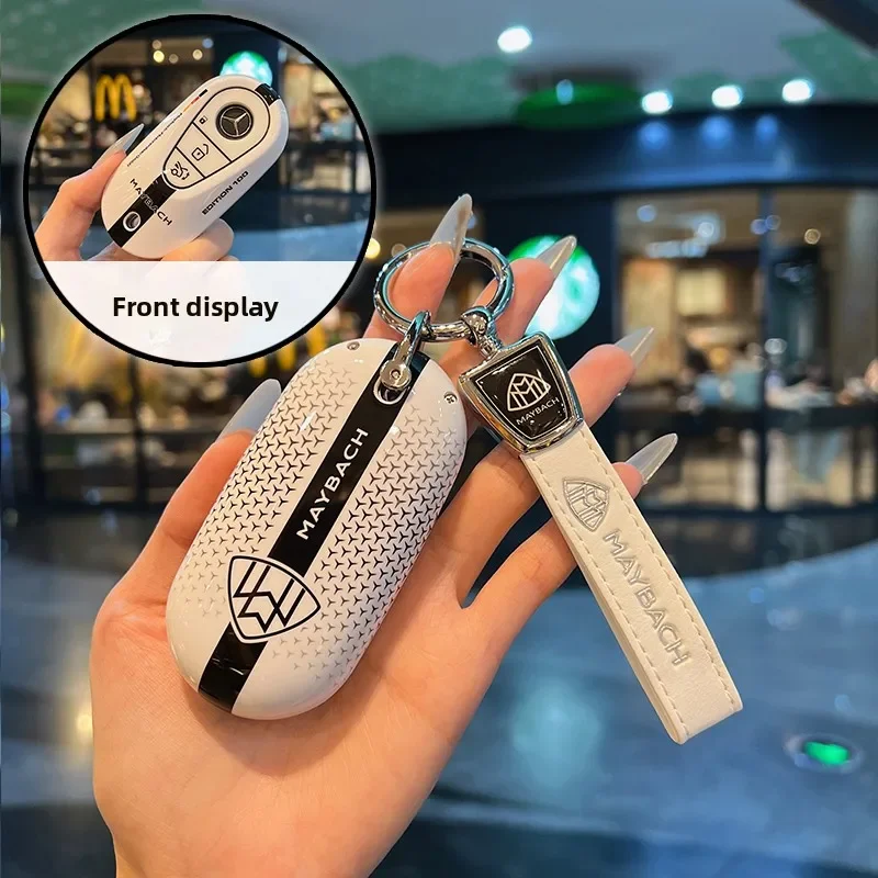 Car Key Case Fob Cover Holder Protect For Mercedes Benz 2022 C S Class W206 W223 S350 C260 C300 S400 S450 S500