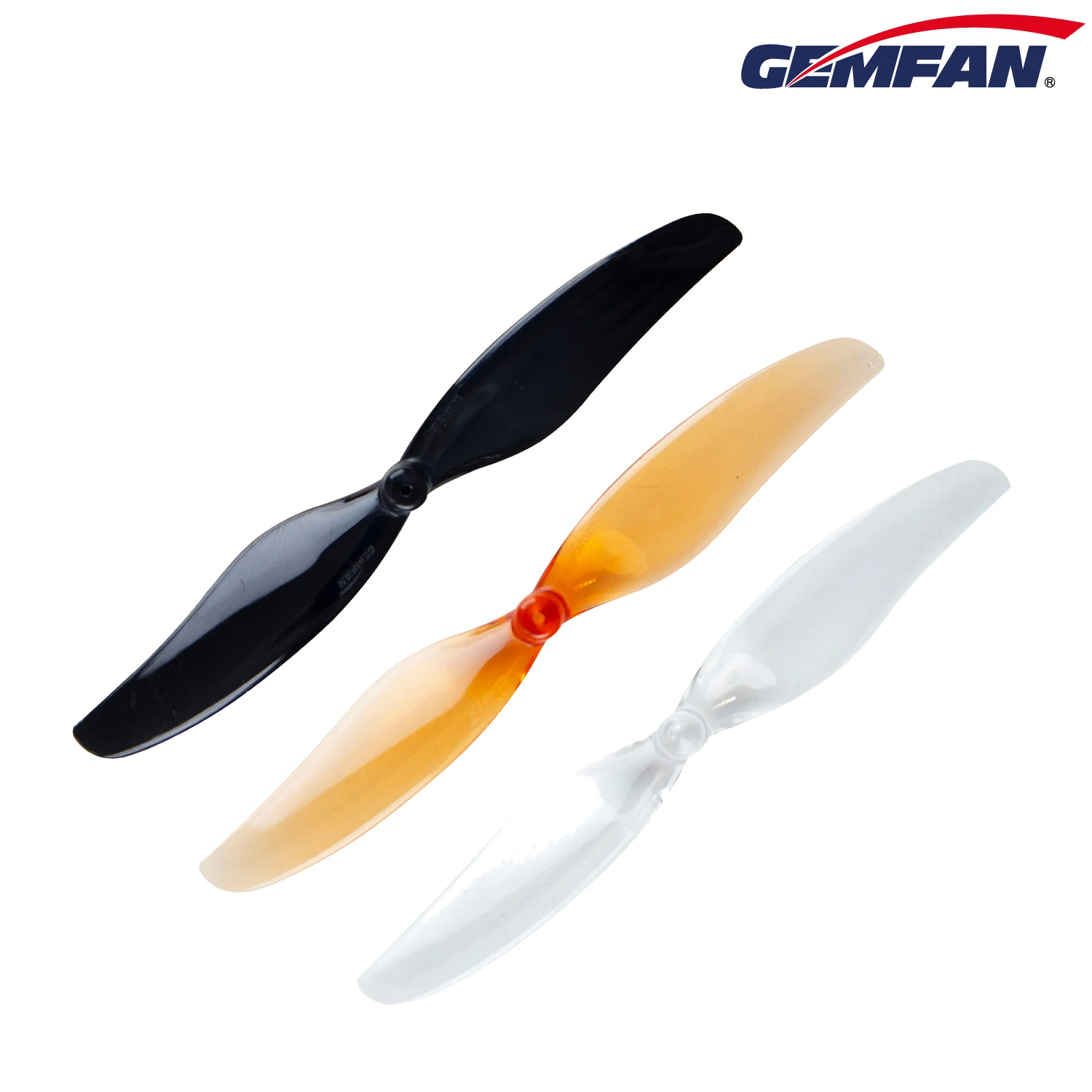 4 pairs Gemfan Hurricane 75mm 2-Blade Propeller 1.0mm/1.5mm Hole T Mount for RC Drone FPV Racing Toothpick Frame