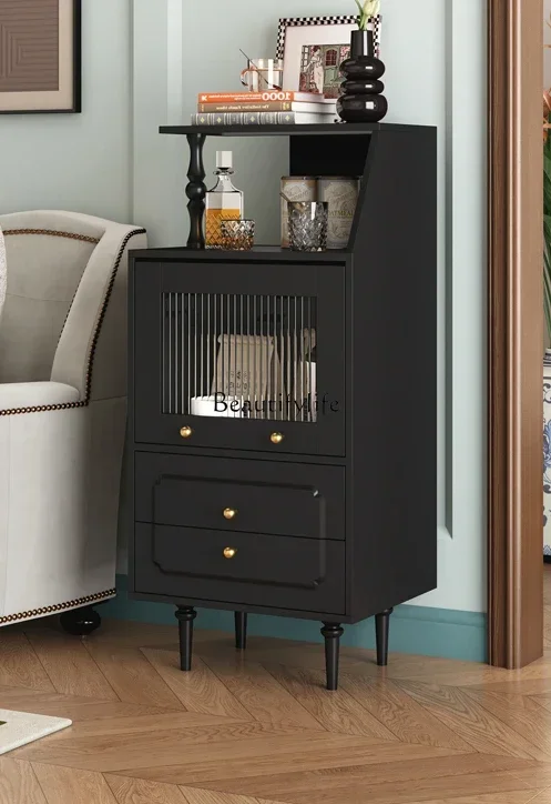 

XX39*parts and accessories*American retro dining side cabinet modern simple living room sofa side cabinet