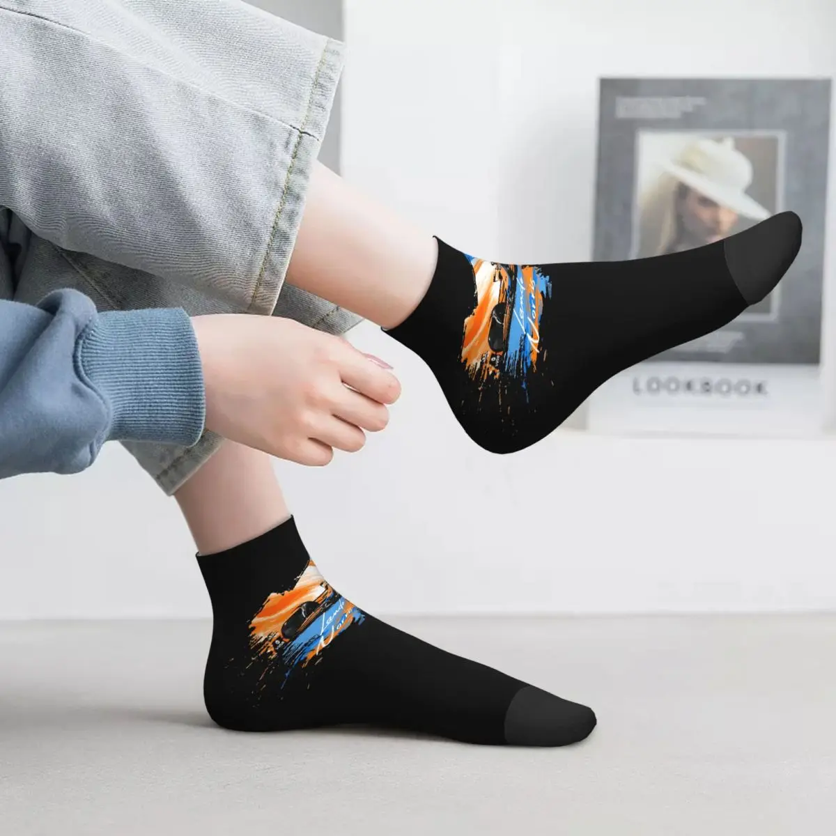 

Lando Norris - Vintage_Digi Art_ 2024 Socks Harajuku Sweat Absorbing Stockings All Season Socks Accessories for Man Woman Gifts