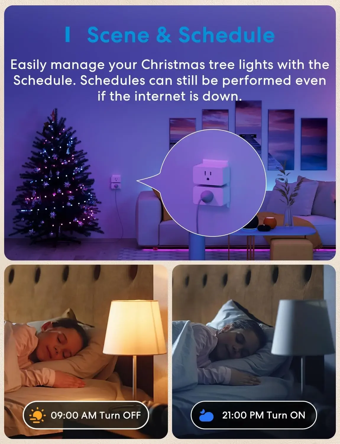 Meross Smart Plug Mini, 15A e Wi-Fi confiável, suporte Apple HomeKit, Siri, Alexa, Echo, Google Assistant e