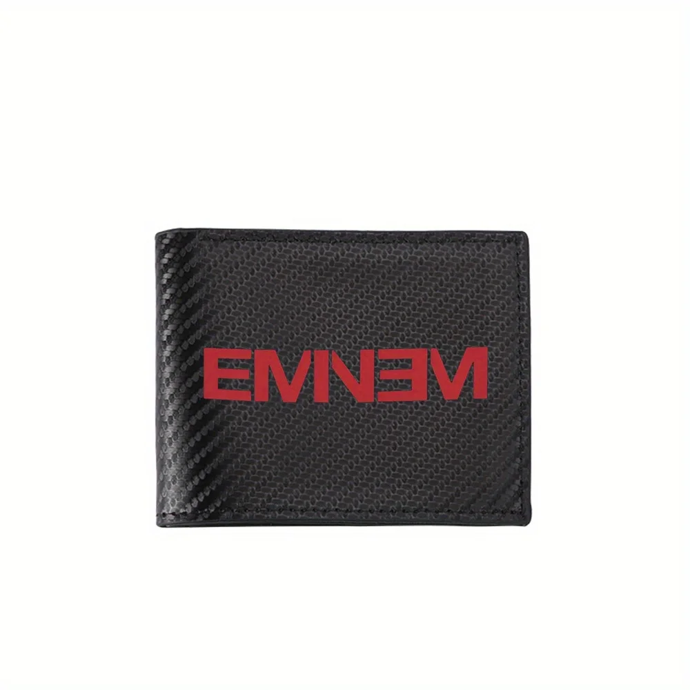 

Мужские кошельки с красными буквами и орфорами EMINEM, простые деловые, современные, стильные, с принтом, подарки для отца, парня, Криса