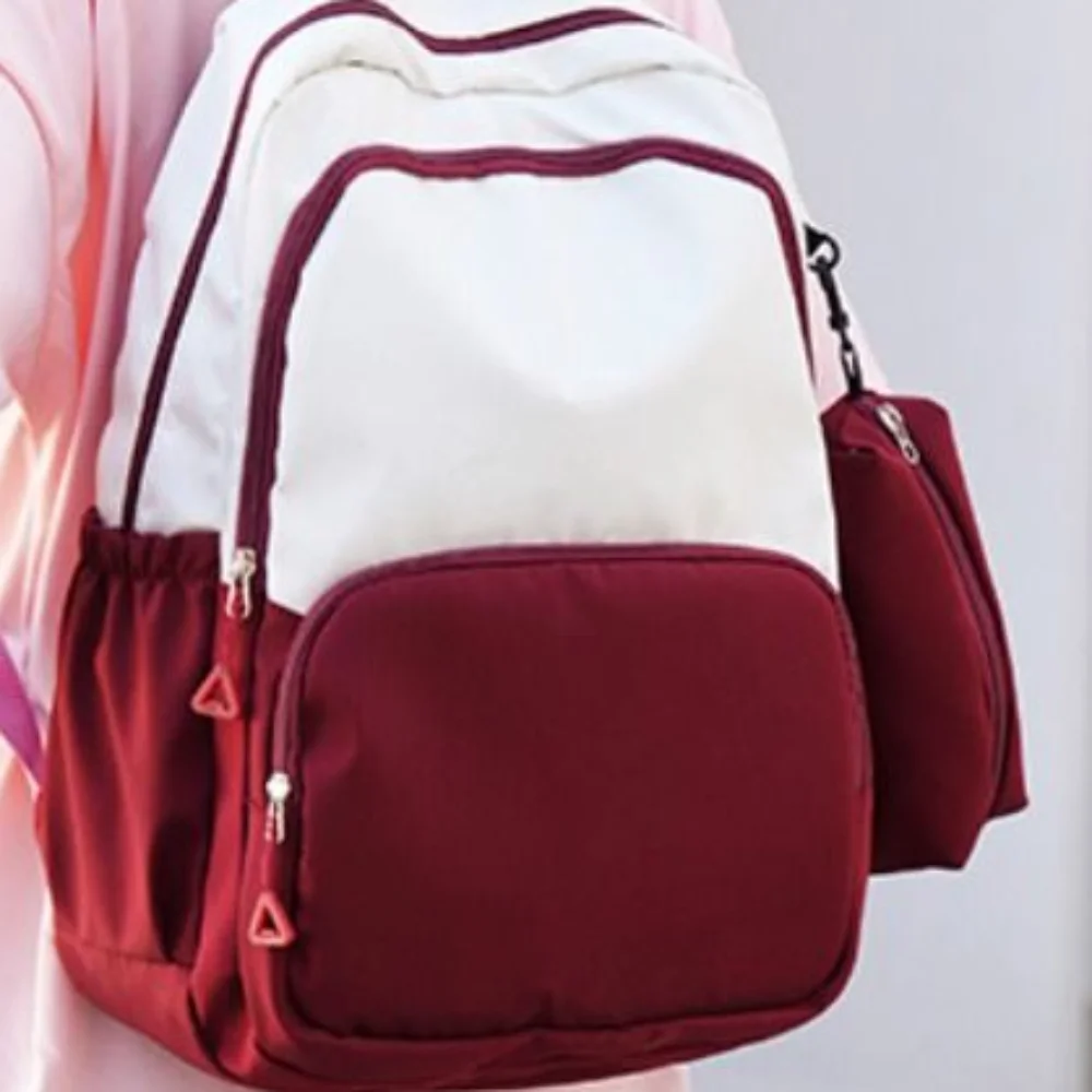 حقيبة ظهر نايلون مقاومة للماء مع حقيبة أقلام رصاص ذات سعة كبيرة حقيبة مدرسية للطلاب حقيبة تخزين قرطاسية للأطفال هدية على الكتب #1