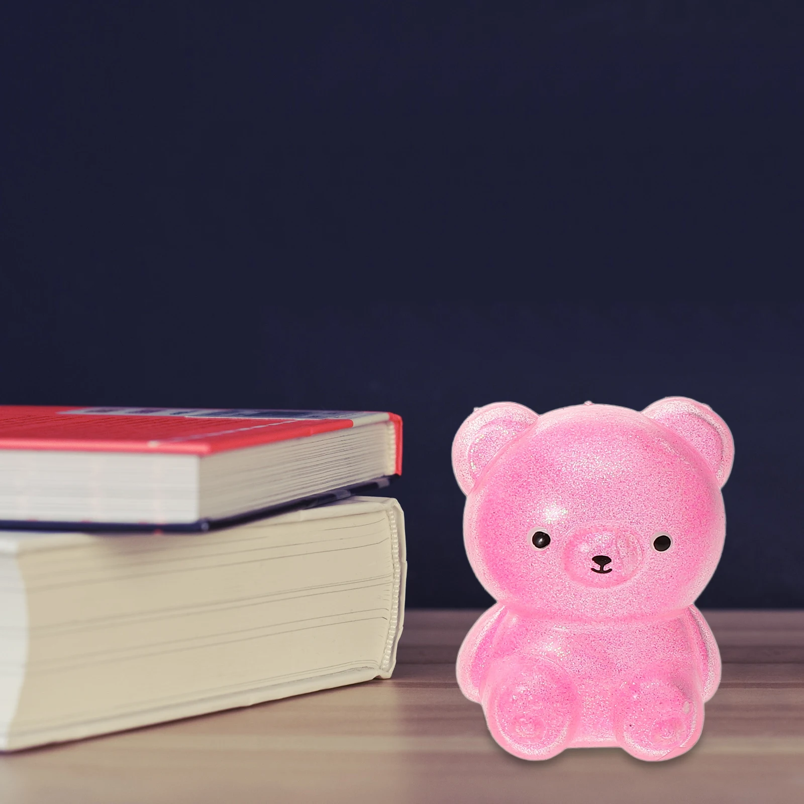 

4pcs Adorable Stress Relief Bear Squeeze Toy Elastic Decompression Animal Shaped Funny Stretchy Mental Health Toy for Kids