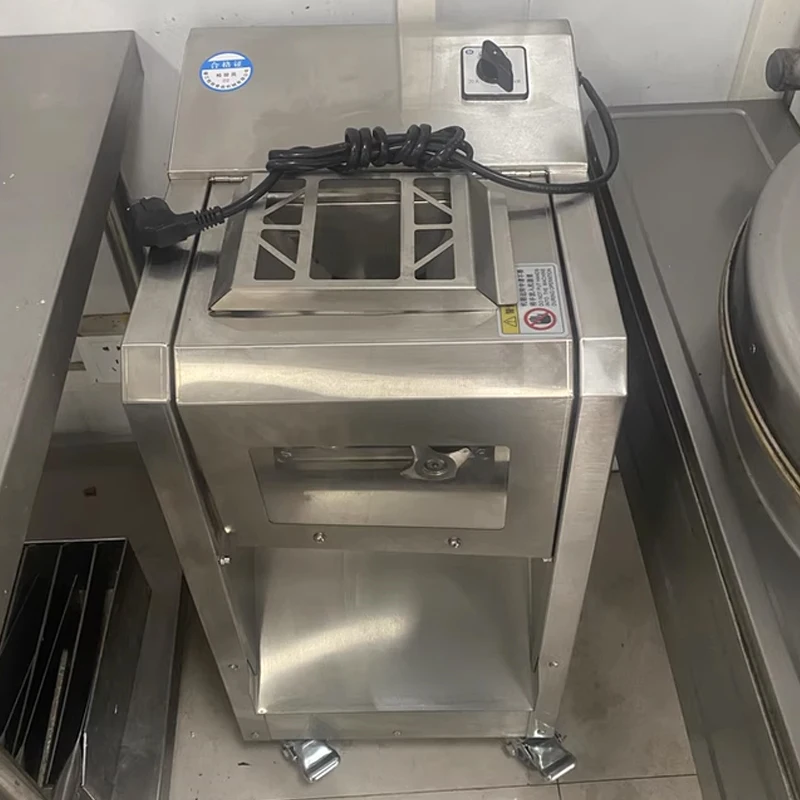 

Vertical Electric Meat Cutter, Commercial Stainless Steel Automatic Vegetable Cutter, Household Appliances