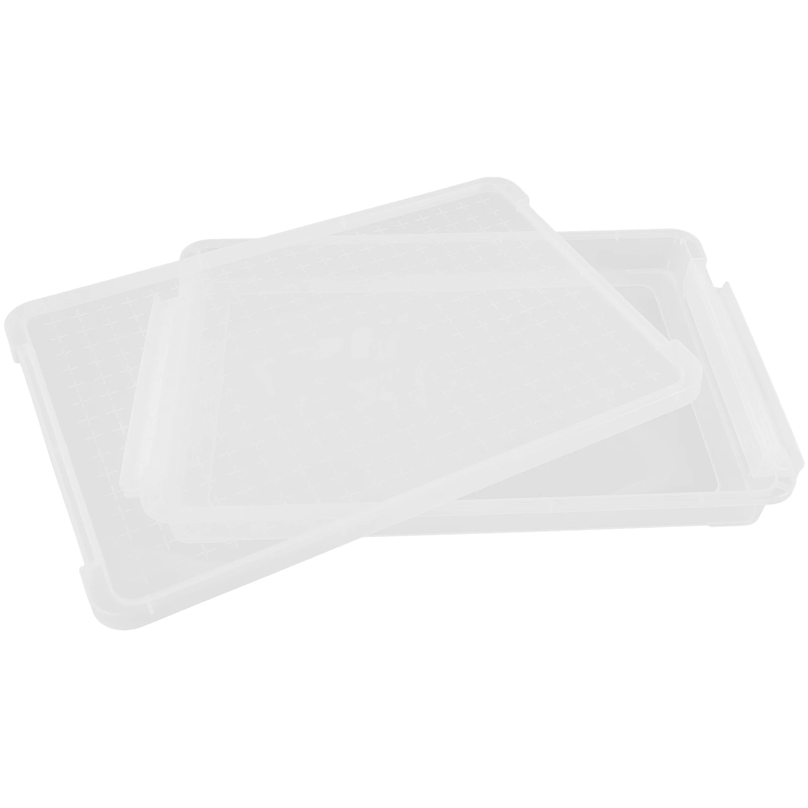 

Sealed Box Document Storage Case File Organizer Box with Lid for Desk PP Plastic A4 File Container Transparent Multi-Function