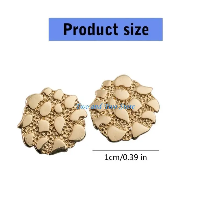 HX6F فريدة من نوعها غير منتظمة للأقراط الذهبية العتيقة الأقراط في الأقراط الحديثة