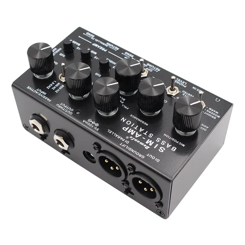 Imagen 2 del producto High Quality Demonfx SIM-AMP Simplifier Bass Station | Preamp Simulator, Power Amp SIM, Stereo Cab SIM & DI Out for Electric Bas