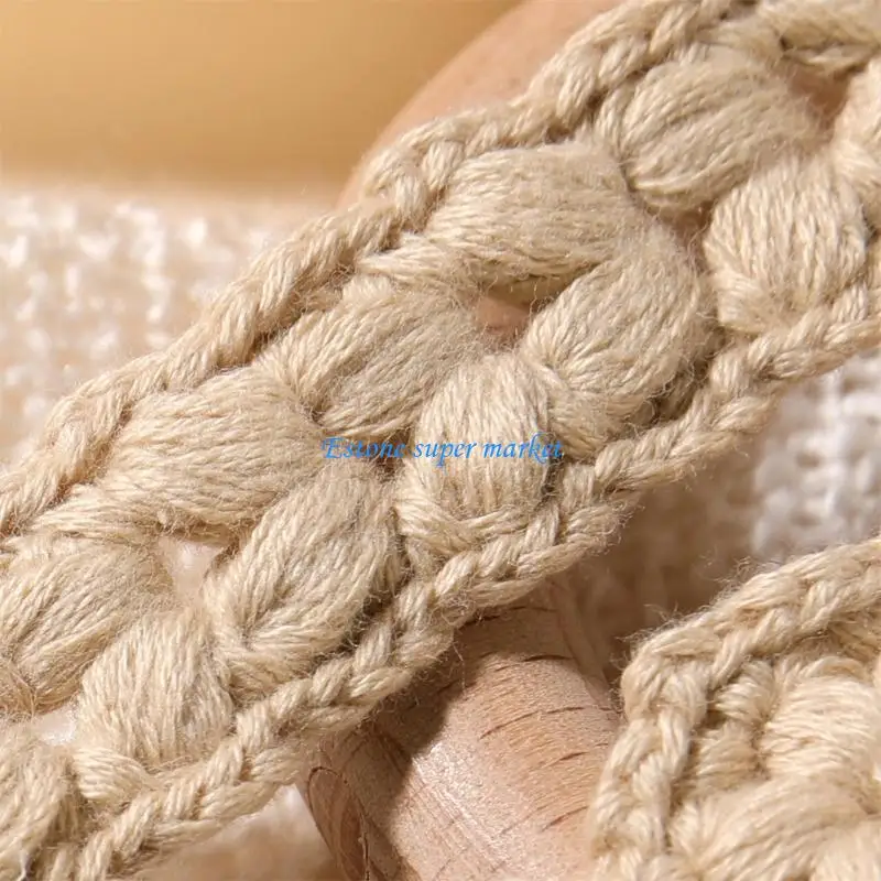 090B 3pcs Woven Teether Pacifier Strap Baby Dummy Clip Soother Chain Pacifier Strap
