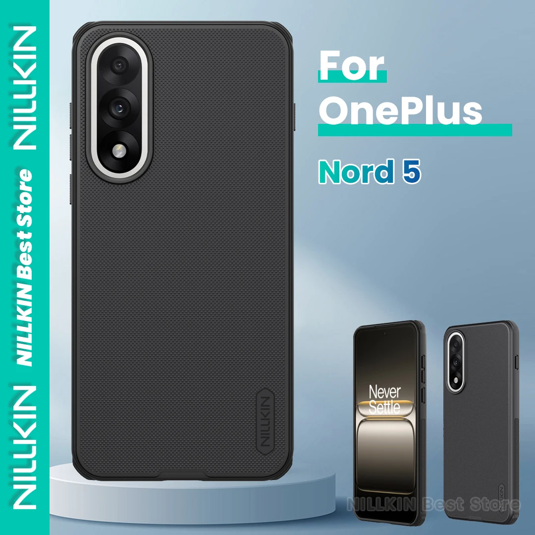 

Чехол для телефона Nillkin для One Plus Nord 5, текстурированный чехол из ТПУ + ПК, матовый щит, устойчивый к отпечаткам пальцев, противоударный чехол