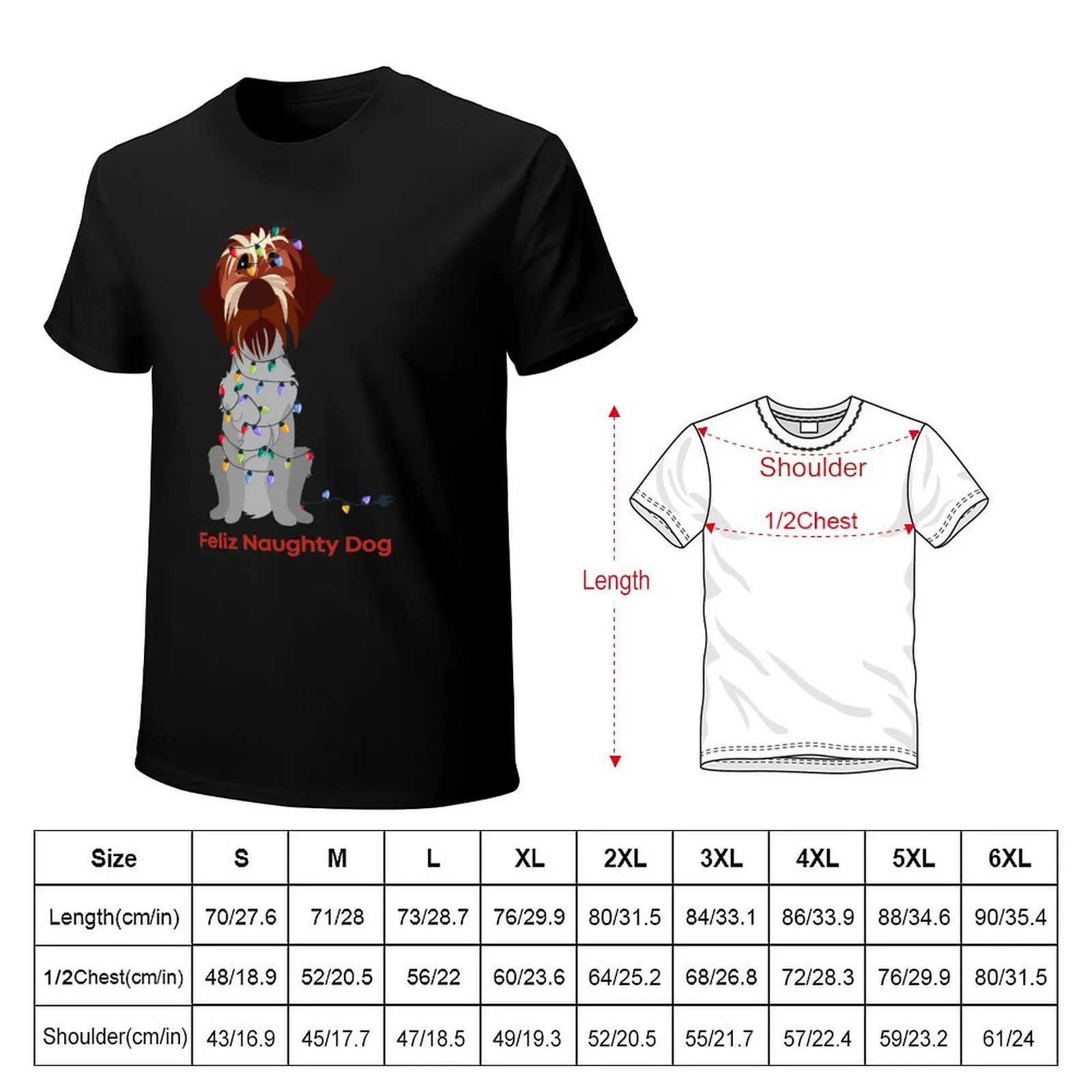 FELIZ NAUGHTY DOG EMMET T-Shirt Big Size Short Sleeve Casual Top