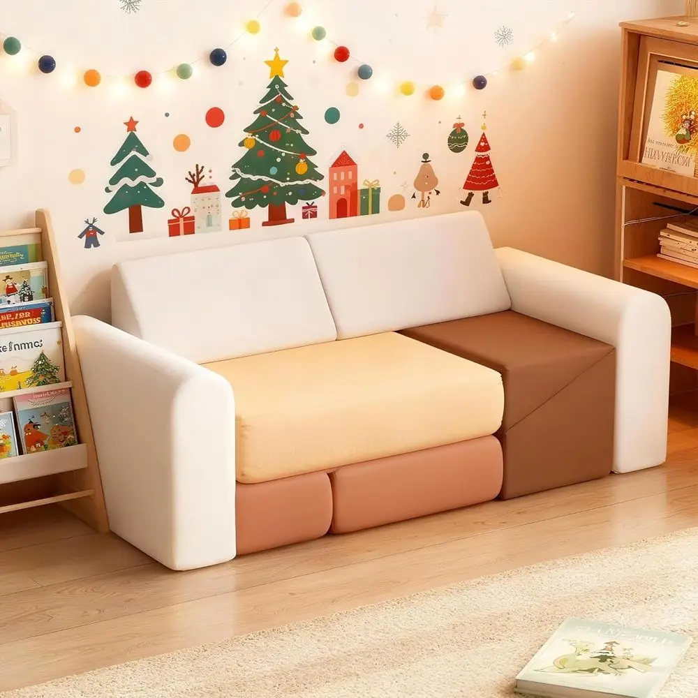 7-częściowy zestaw piankowych klocków do wspinaczki dla dzieci - Sofa do zabawy i drapak dla maluchów - Miękkie zabawki do kreatywnych zabaw