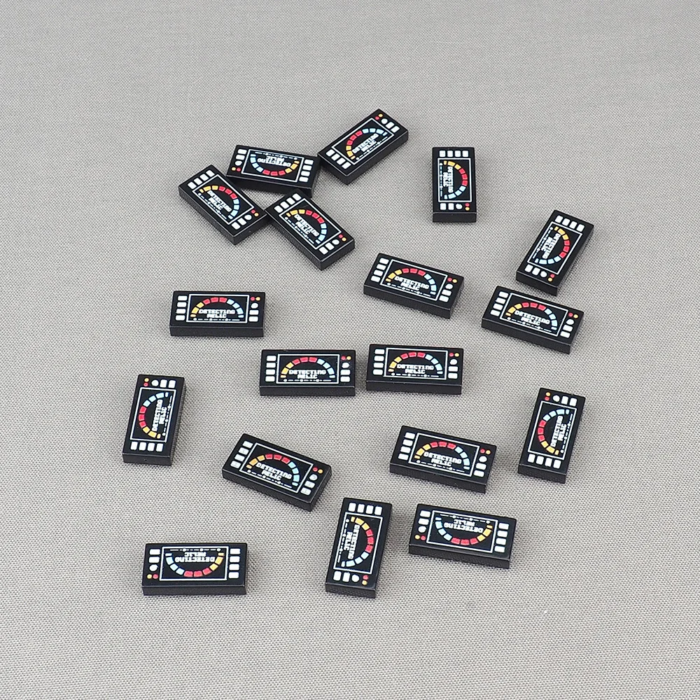 MOC 10PCS Printed 3069 Detecting Instrument Pattern Building Blocks 3069pb0414 Speed Dial Vehicle Car Board Bricks Particle Toy