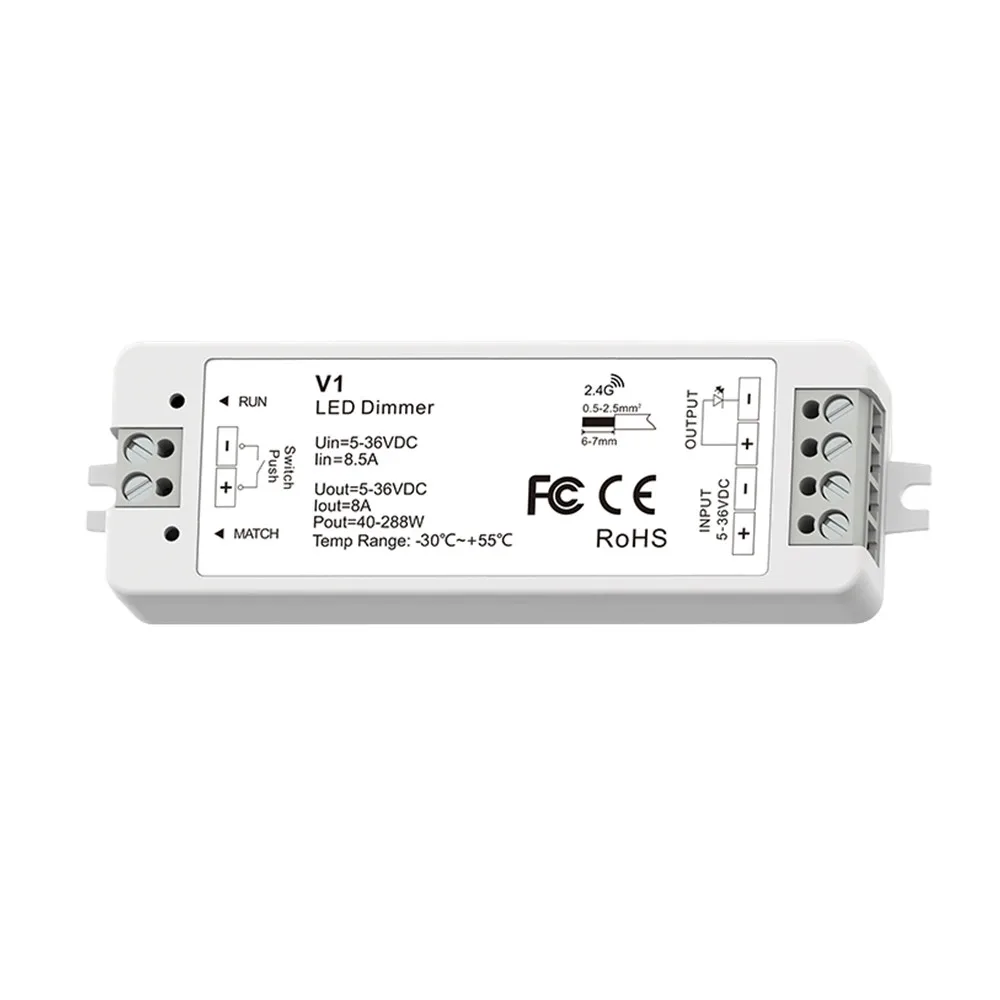 2.4G RF Touch Wireless led strip controller panel remote controller 1/3/4 channel dimmer WiFi CV Controller for single led strip