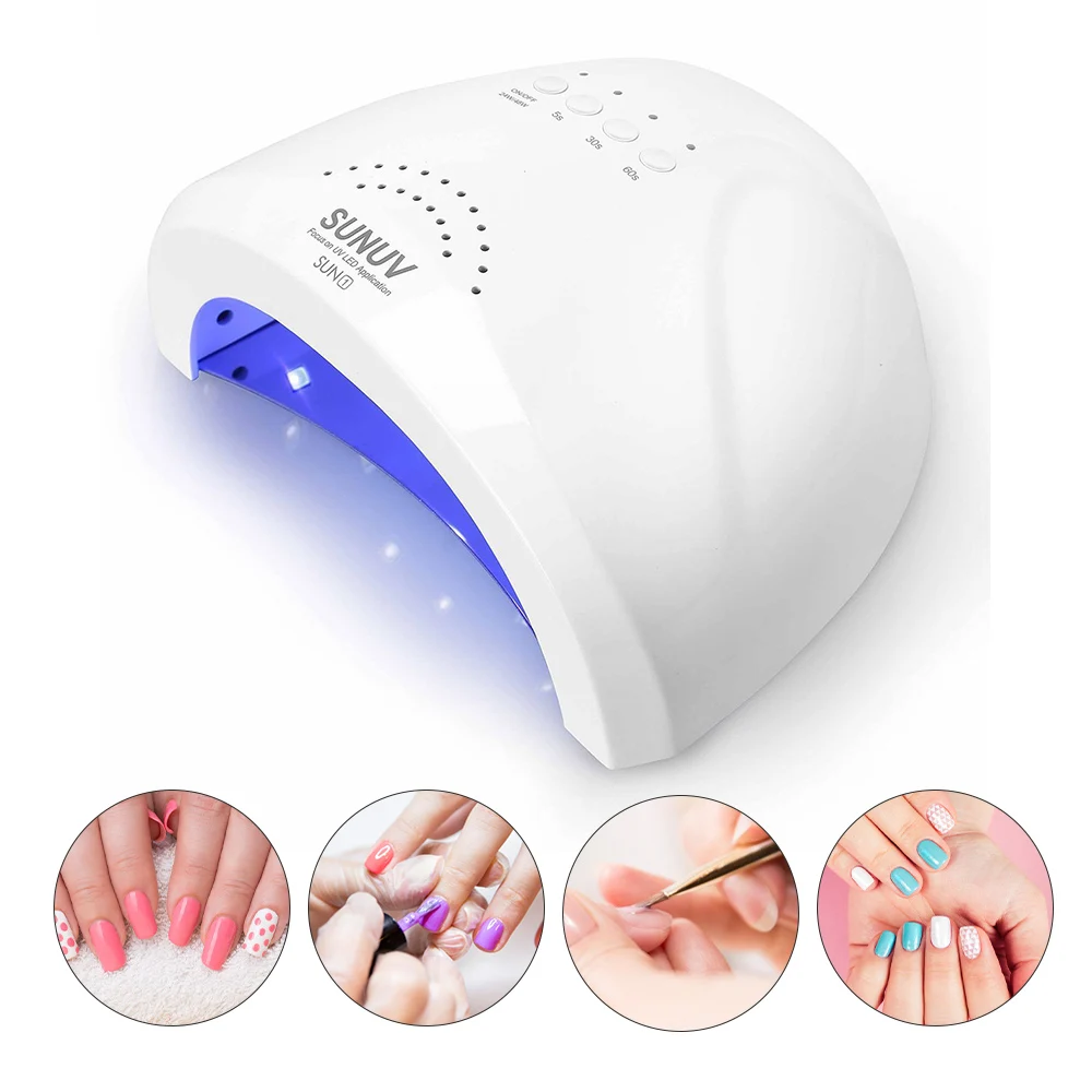 

Nail Lamp 48W UV Light LED Nail Dryer UV LED Gel Nail Lamp Arched Shaped Lamps for Nail Art Perfect Thumb Drying Solution