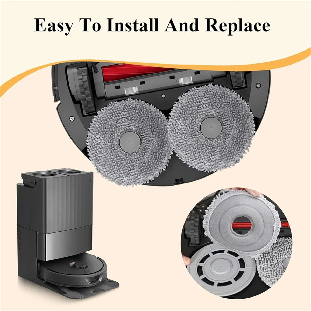 Sacs à poussière pour aspirateur robot Roborock Q Revo/Qrevo MaxV, pièces de rechange