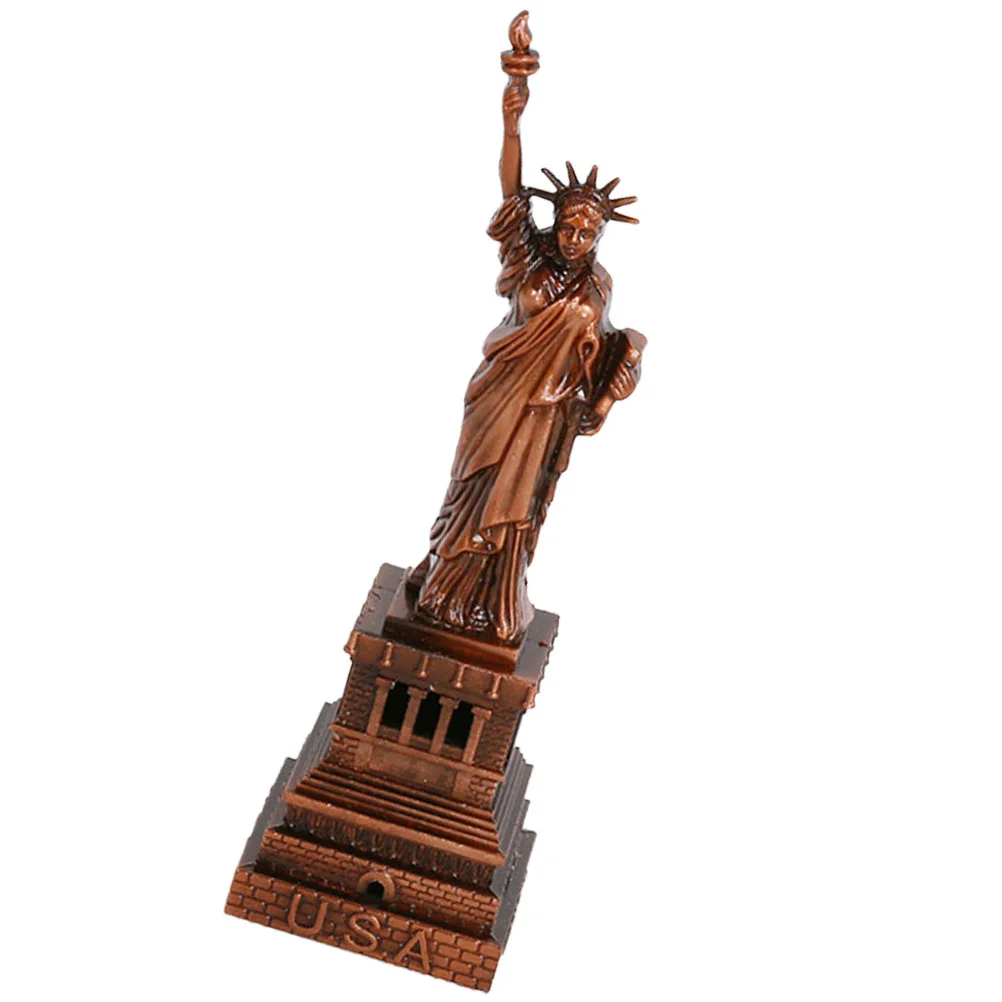 Gift Statue of Liberty Office Vintage Decor 4th July Patriotic Metal Goddess Tabletop