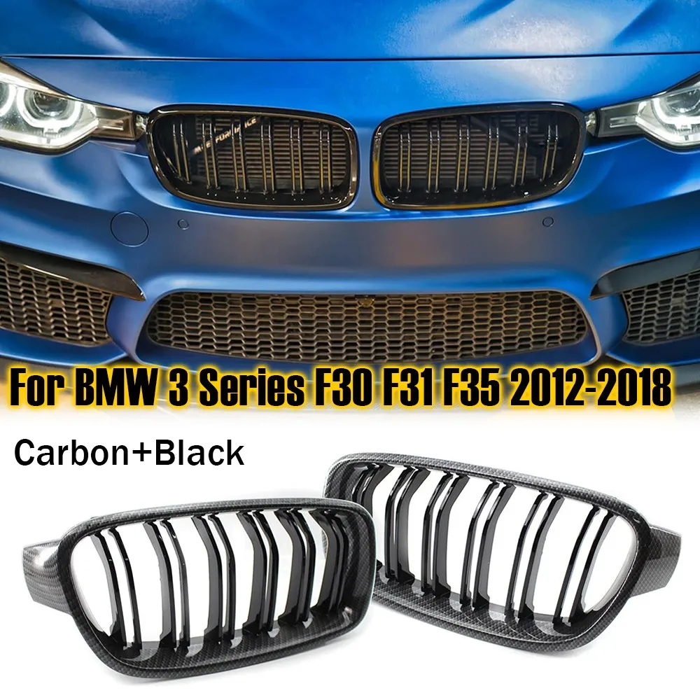

Для BMW F30 F31 F35 F80 2012-2018 2x автомобильная решетка из АБС-пластика, передняя решетка с двойной линией 51130054493 51130054494 51137263482