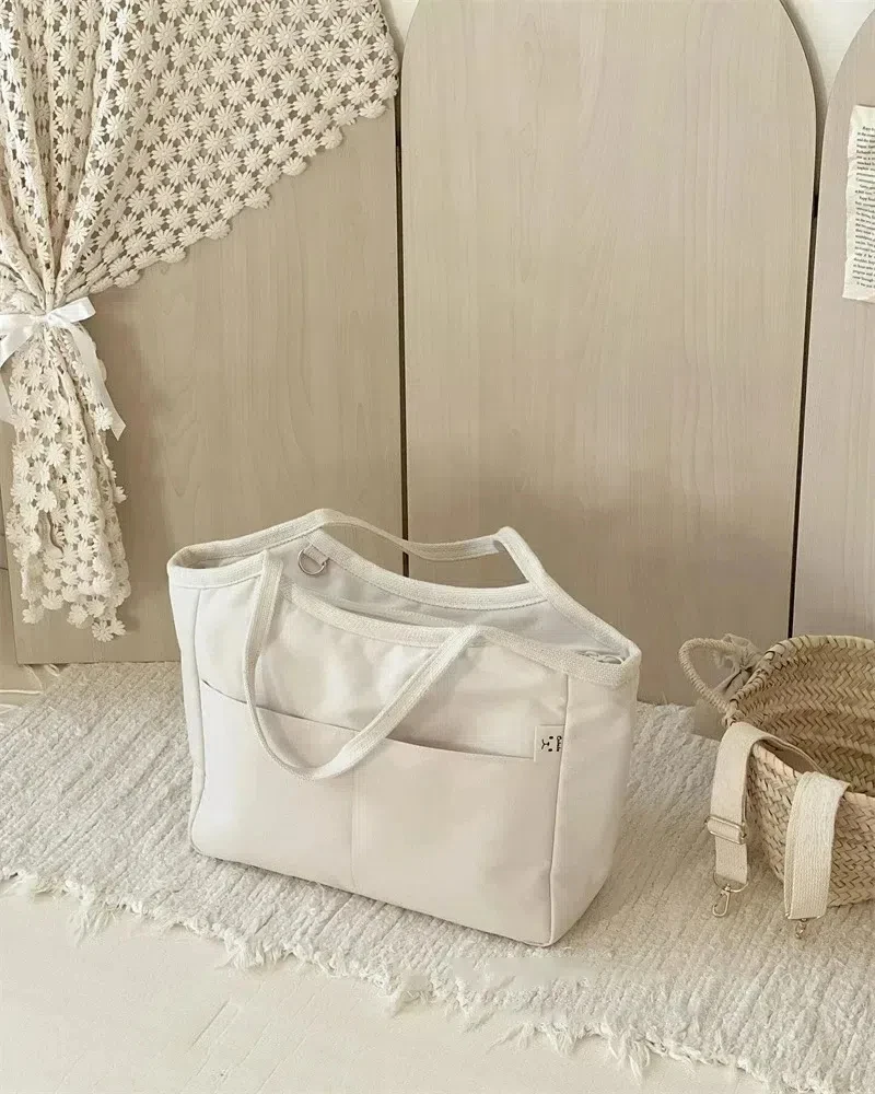 New Korean Mommy Bag Multi-functional Handbag Fashion Shoulder Bag Outdoor Lightweight Canvas Mother and Baby Bag