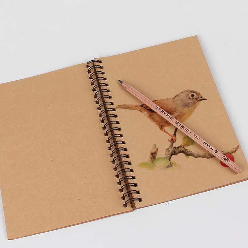 8K/A4 Album Sketchbook for Drawing High Quality Professional Watercolor Kraft Paper Sketch Painting Writing Student Art Supplies