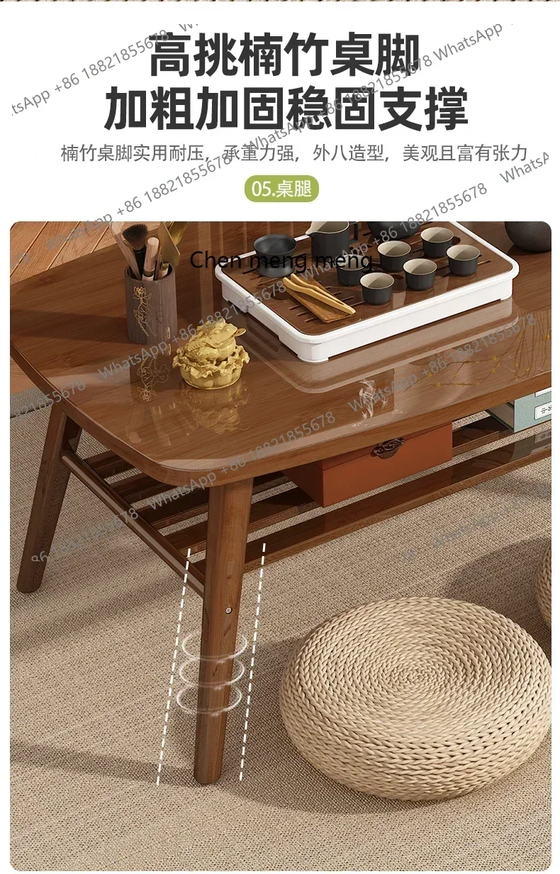 E136  Aesthetic Simple Clear Side Table Modern Wood Small Apartamento Nordic Side Table Bedroom Designer Tavolino Da Salotto Fur