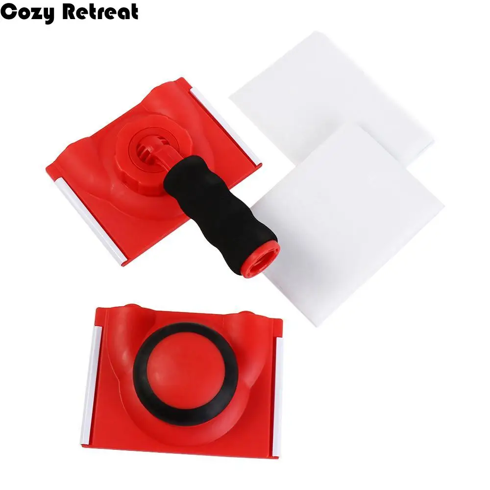 

Durable Professional Edger Brushes With Handle Plastic Corner Painting Brush Color Separator Paint