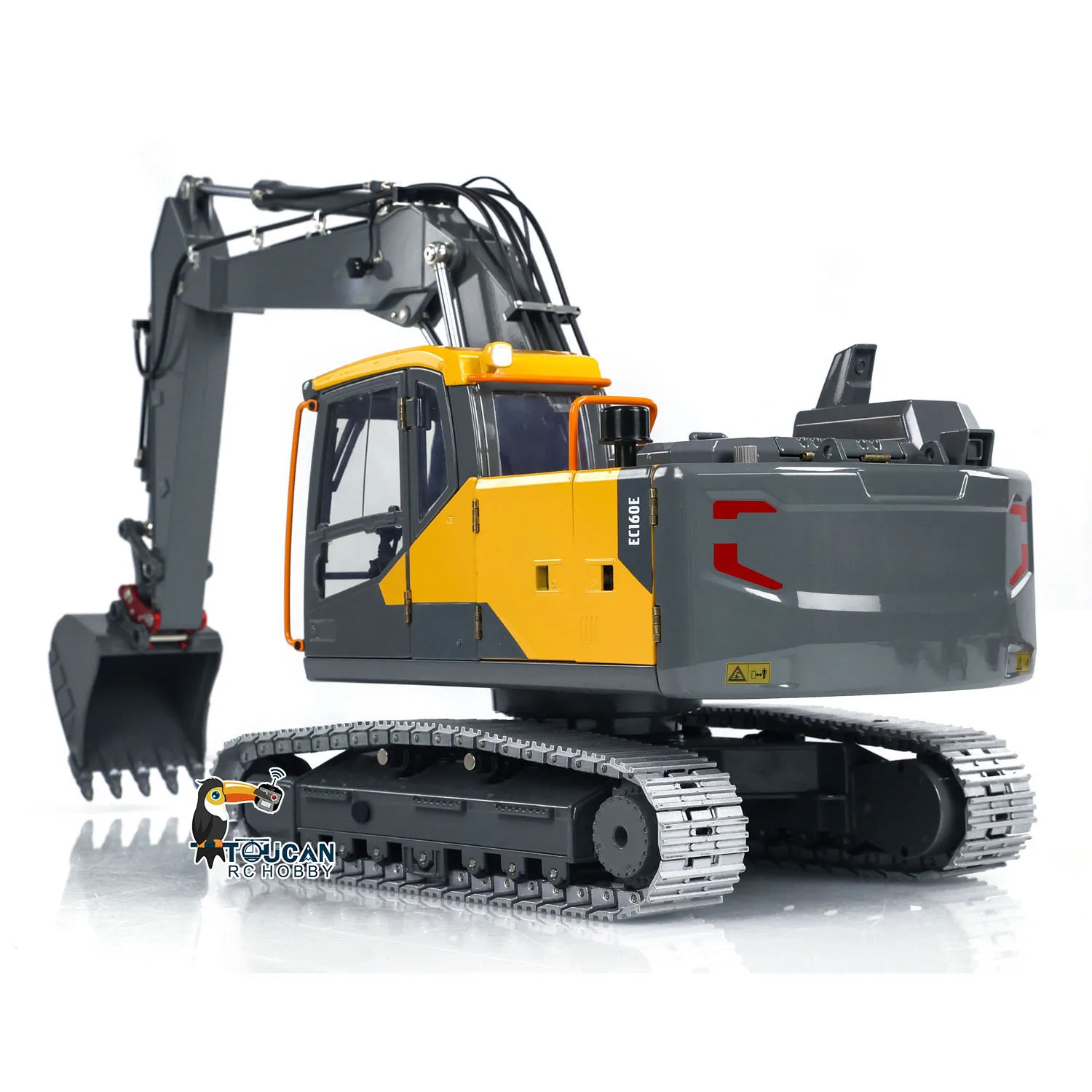 E010 1/14 EC160 RC Digger Modified 3-section Arm Hydraulic Excavator Excavator Model E111 Upgraded Arm RC Car Trucks Model Toys