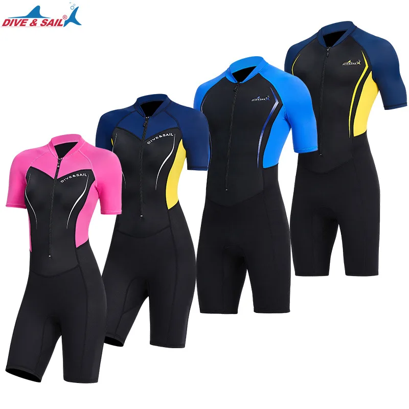 Muta da sub a maniche corte in Neoprene da 1.5mm per il nuoto Scuba Diving Snorkeling surf