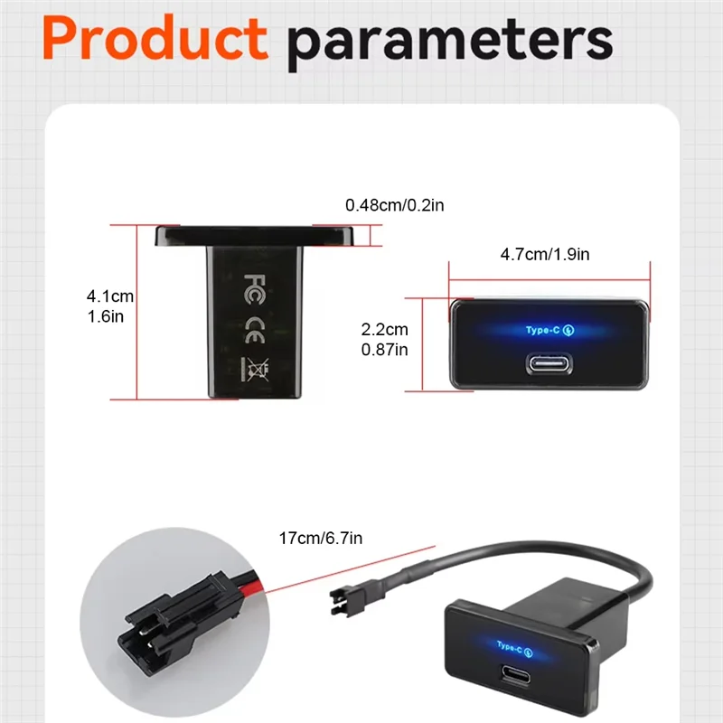 안정적인 성능-30W 차량용 충전기 빠른 충전 USB 콘센트 어댑터 차량용 충전기 전원 소켓 해양 보트 ATV 캠핑 트럭