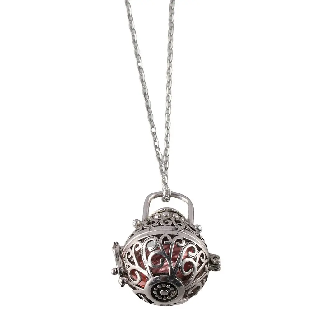 Keepsake Cremation Jewelry-Vintage Hollow Flower Urn Necklace for Ashes, Forever in my heart Memorial Locket Pendant Jar