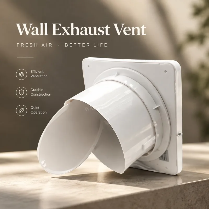 4inch 100mm Electric Exhaust Fan Toilet Powerful Mute Exhaust Fan Household Wall Exhaust Fan Ventilation Fan
