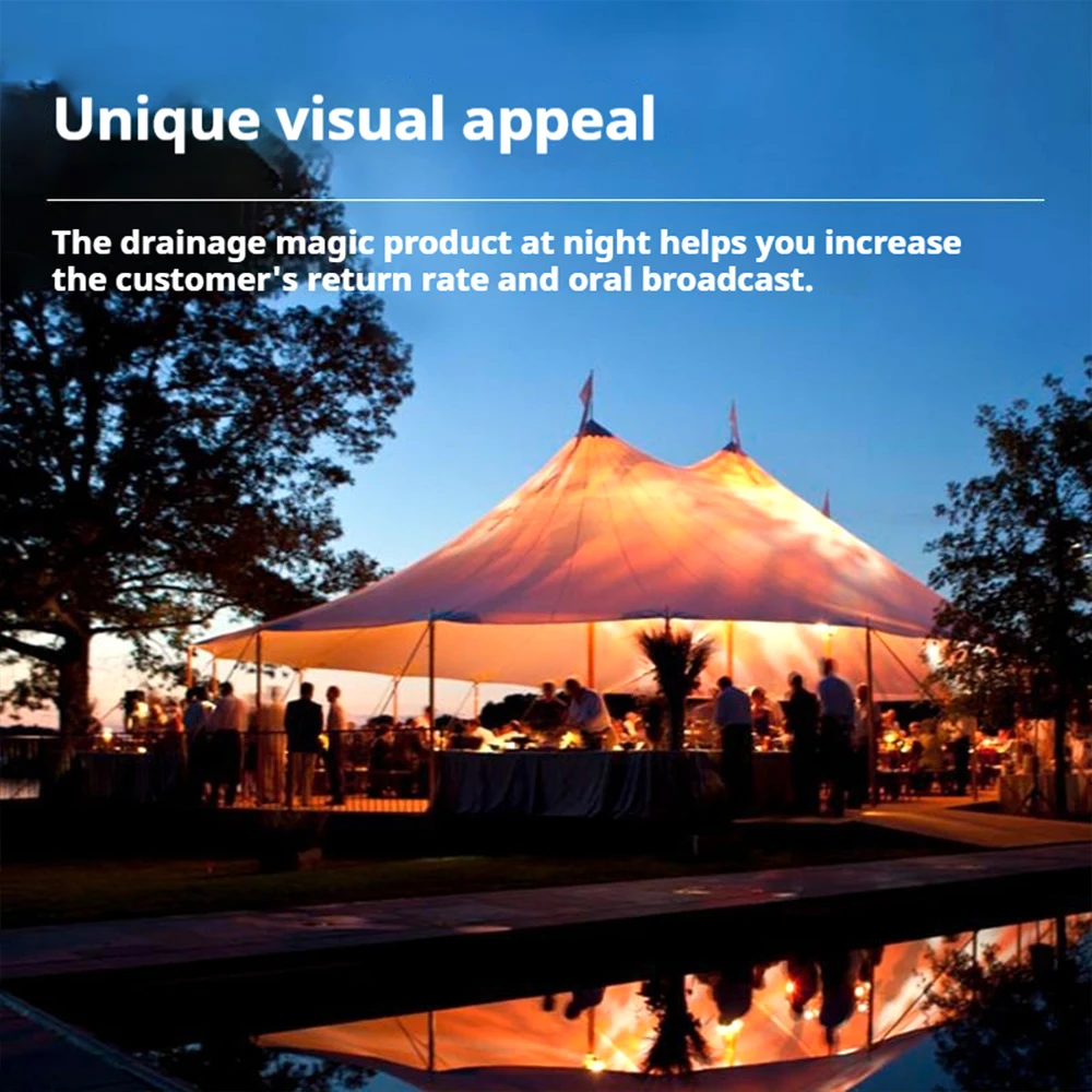 في الهواء الطلق فندق خيمة التخييم فريق بناء القطب خيمة حفلة مطعم منتجع الزفاف خيمة فاخرة رائجة البيع خيمة المظلة البرية الفاخرة #2