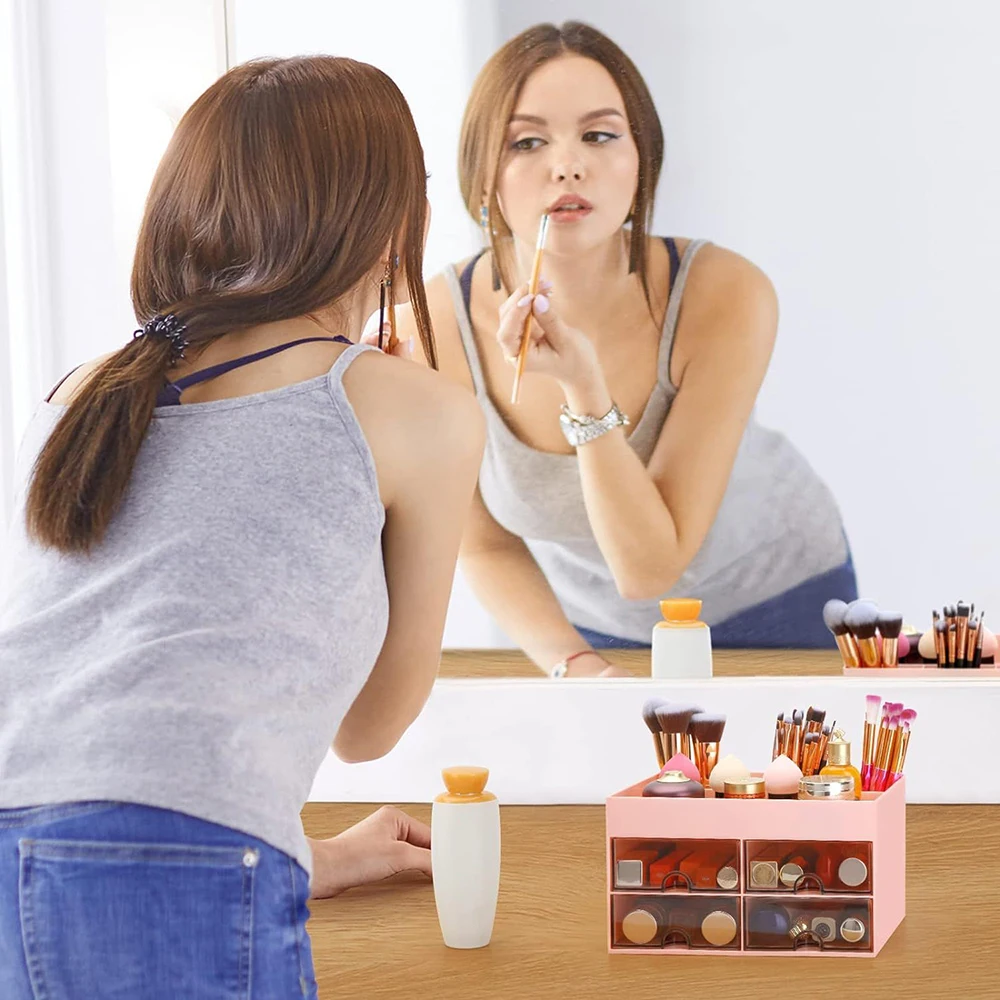 صندوق تخزين سطح المكتب، خزانة الأدراج، فرز قرطاسية الطلاب، رف تخزين متنوع للمكتب